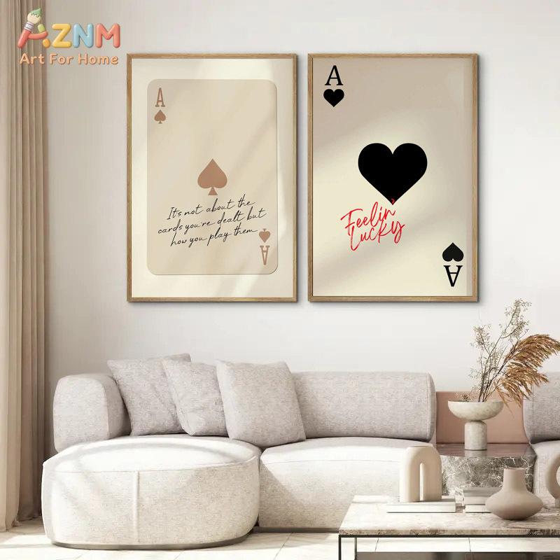 Retro Game Card - AZNM 스페이드 에이스 행운의 느낌을 주는