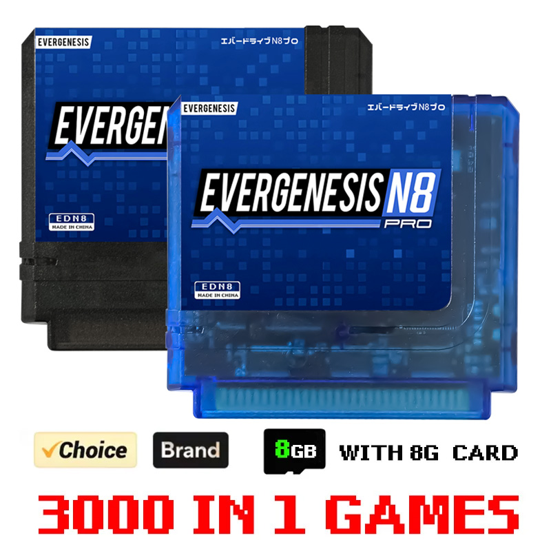 Retro Game Card - 3000가지 게임이 내장된 ED N8 Pro