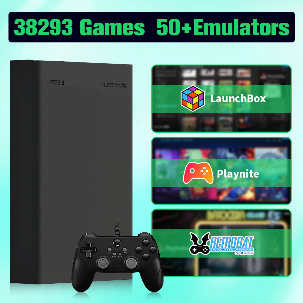 Retro Gaming Hard Drive - 하이퍼 베이스 믹스 500G 레트로 게이밍