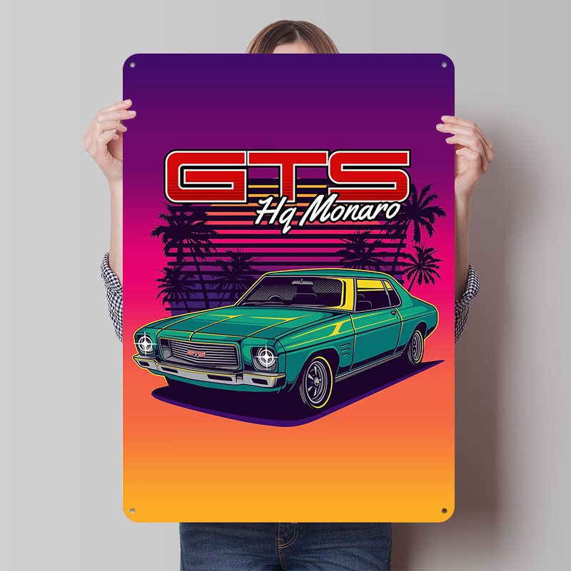 Retro Gaming At Home - HQ 모나로 GTS 레트로 자동차 금속