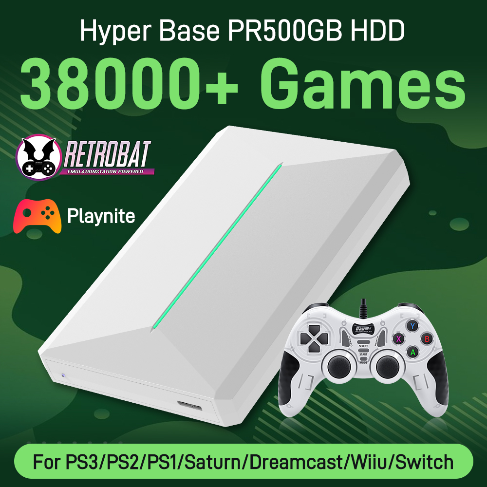 Retro Gaming Hard Drive - 500GB 하드 디스크 드라이브 레트로 게임