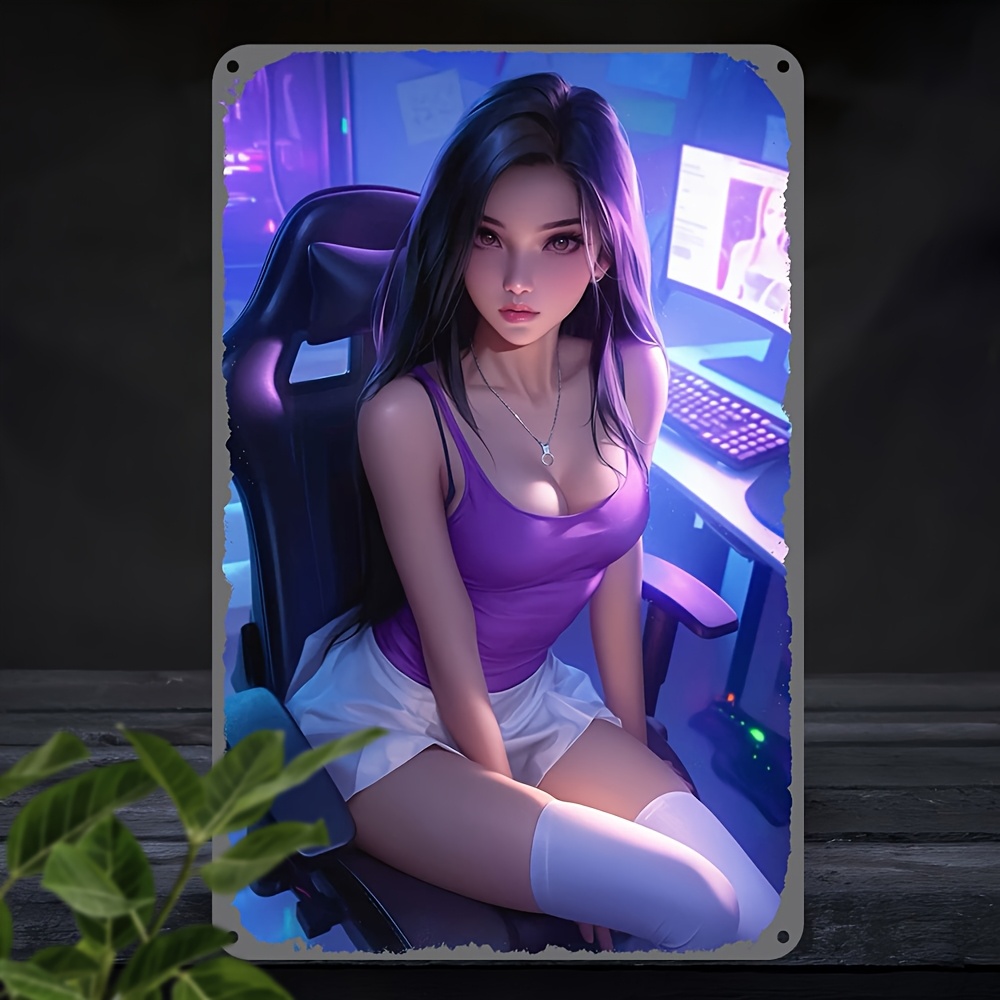 애니메이션 메탈 벽 장식 2D 레트로 게임 사인 - 방 - Retro Gaming Bar 리뷰 및 가격