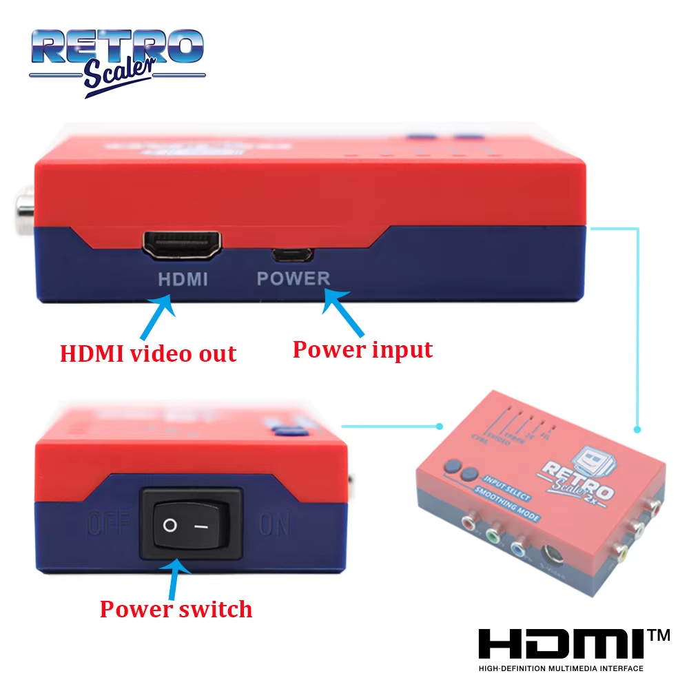 레트로스케일러2x A/V to HDMI ®   레트로  - Retro Gaming Hard Drive 리뷰 및 가격