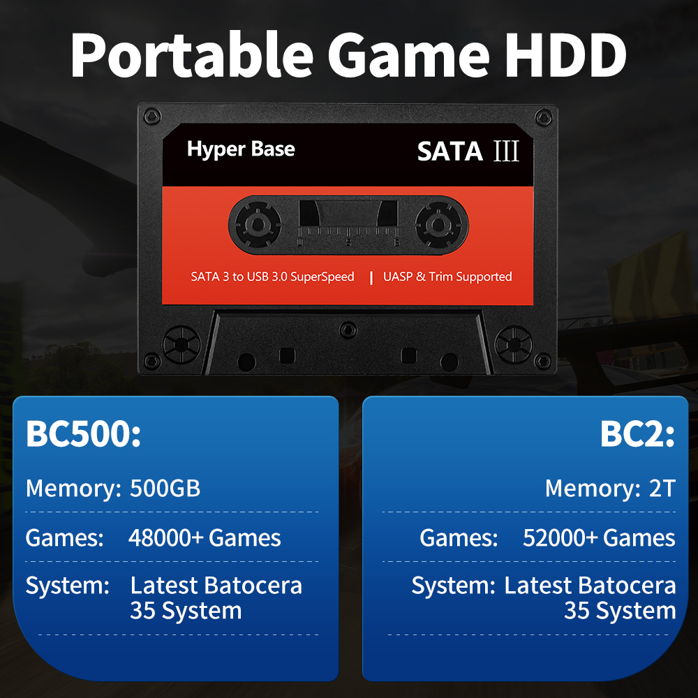 JMachen 500G/2TB 게이밍 하드 드라이브 바 - Retro Gaming Hard Drive 리뷰 및 가격