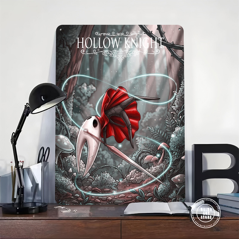 Hollow Knight Hornet 아트워크 금속 포 - Retro Gaming At Home 리뷰 및 가격