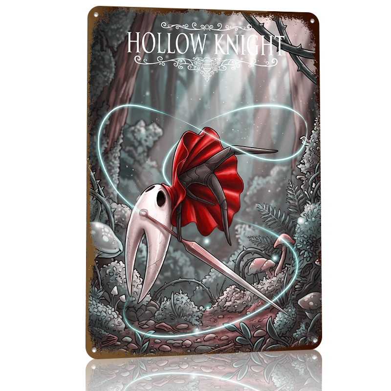 Hollow Knight Hornet 아트워크 금속 포 - Retro Gaming At Home 리뷰 및 가격