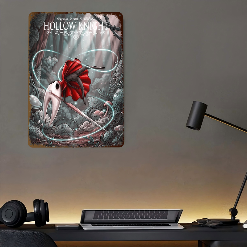 Hollow Knight Hornet 아트워크 금속 포 - Retro Gaming At Home 리뷰 및 가격