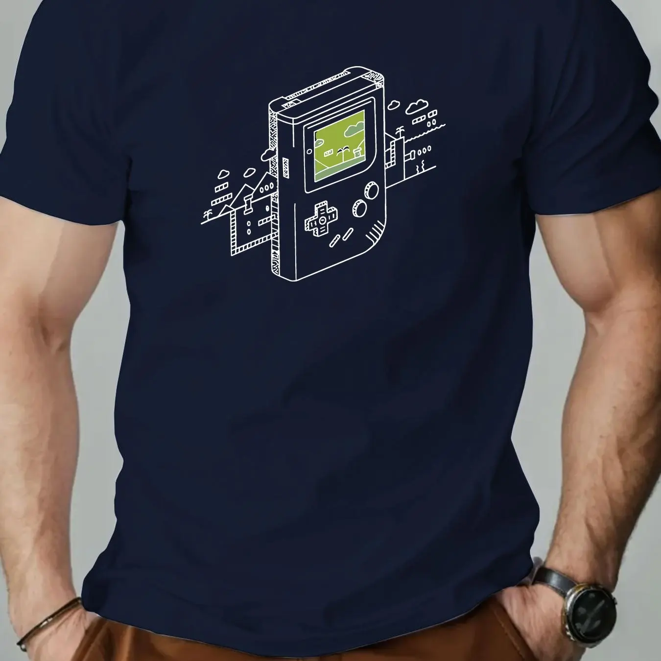 남성 레트로 게임 그래픽 캐주얼 티셔츠 여름 반팔 라운 - Retro Gaming Design 리뷰 및 가격