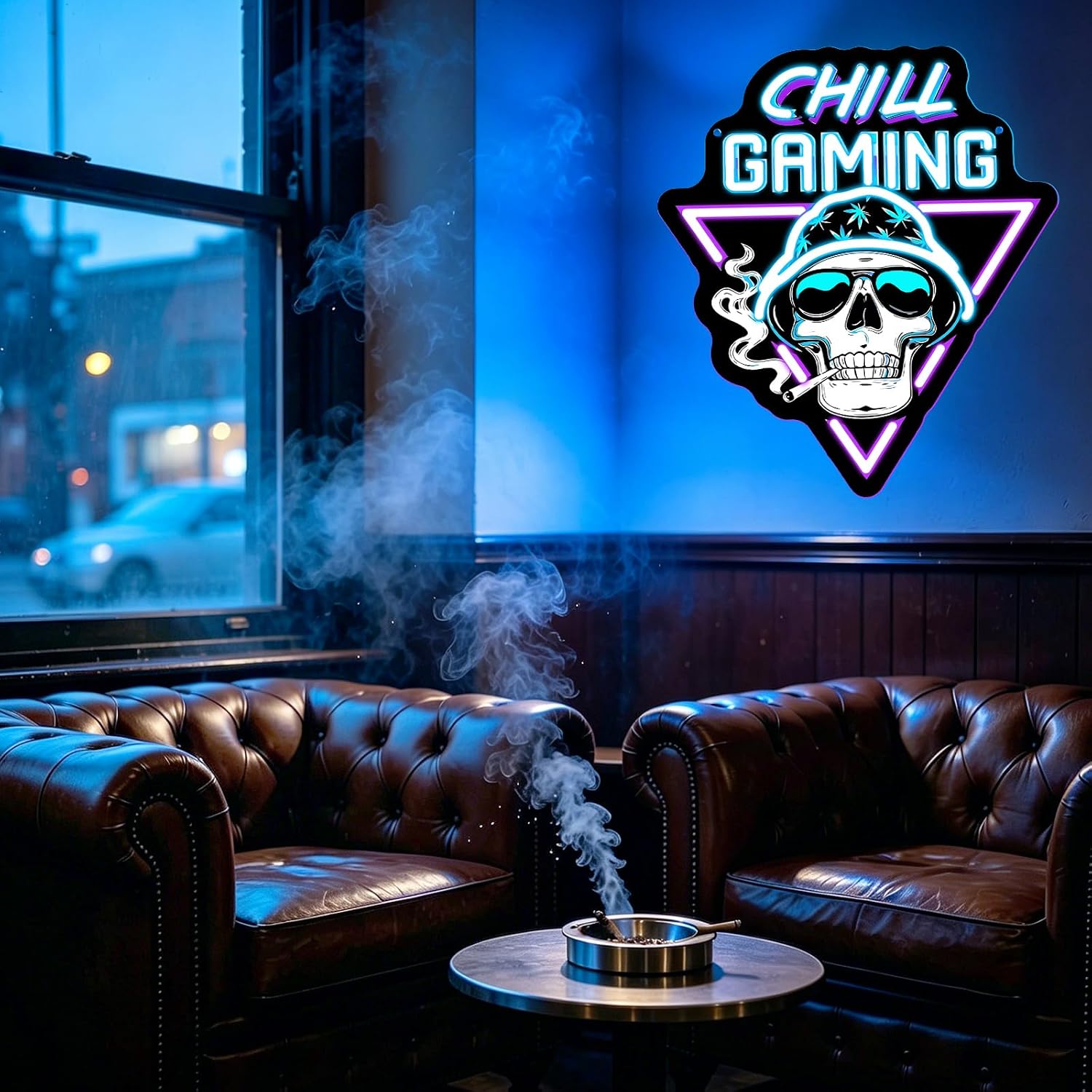    차일드 게이밍 스컬 LED 네온사인 USB 전원 - Retro Gaming Bar 리뷰 및 가격