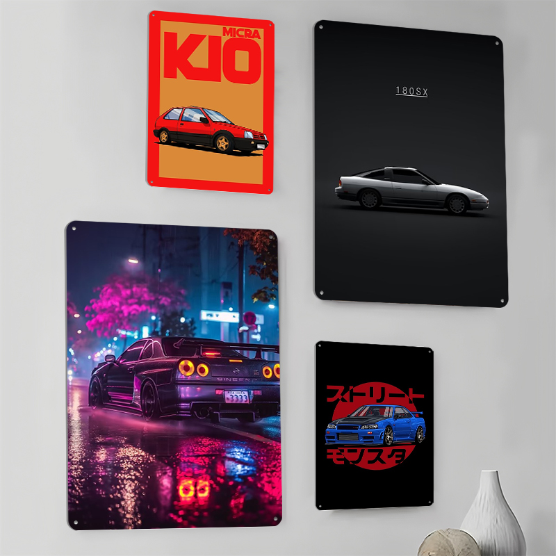 (닛산) 포스터 레트로 자동차 금속 벽 장식 집 장식품 - Retro Gaming At Home 리뷰 및 가격