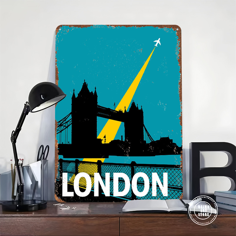 런던 여행 타워 브리지 금속 포스터 맞춤형 벽 장식 레 - Retro Gaming London 리뷰 및 가격