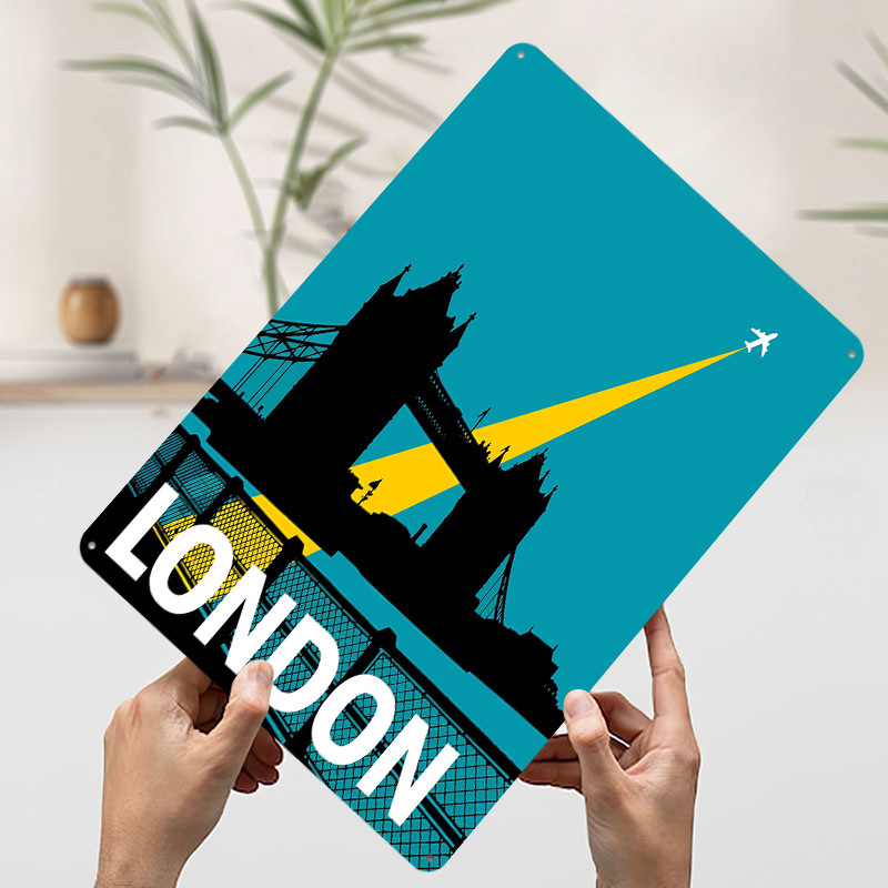 런던 여행 타워 브리지 금속 포스터 맞춤형 벽 장식 레 - Retro Gaming London 리뷰 및 가격
