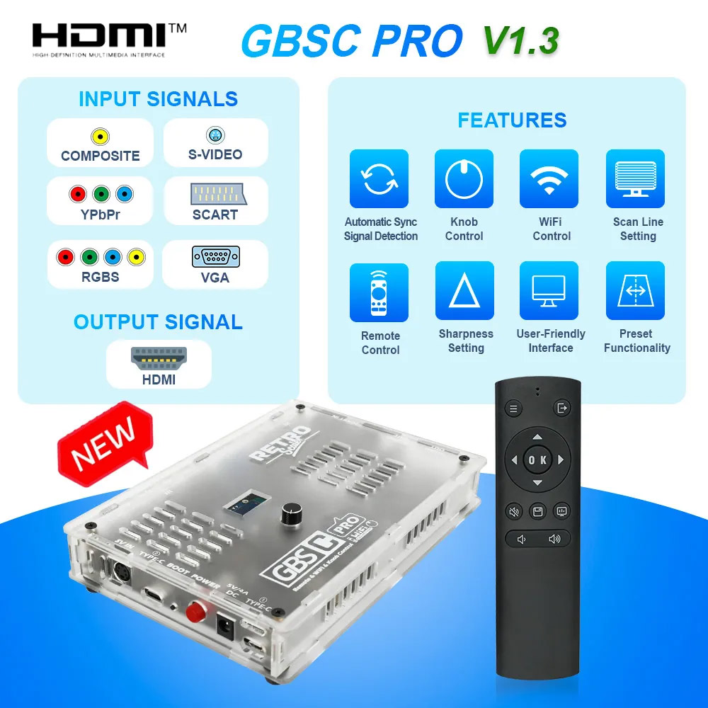 RetroScaler GBS Control Pro GB - Retro Gaming Hard Drive 리뷰 및 가격