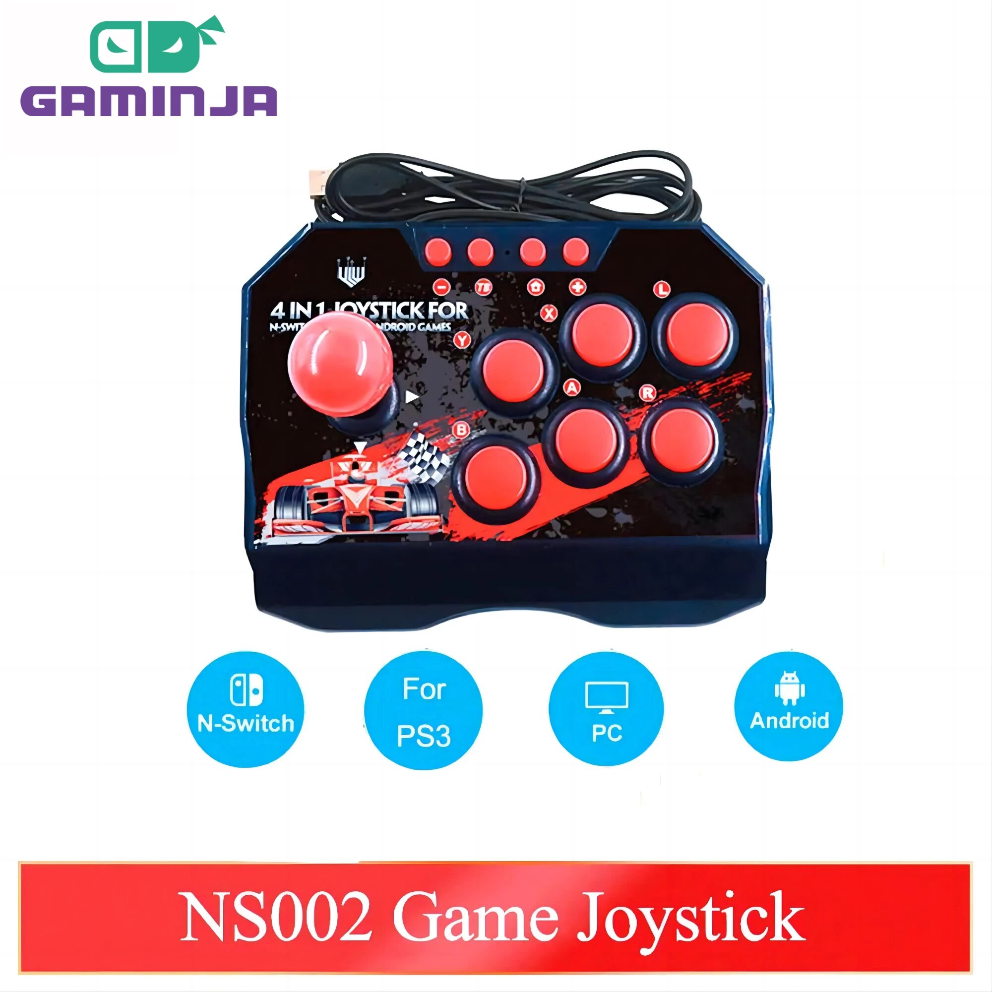 GAMINJA NS002 4 1 레트로 아케이드 콘솔  - Retro Gaming Design 리뷰 및 가격