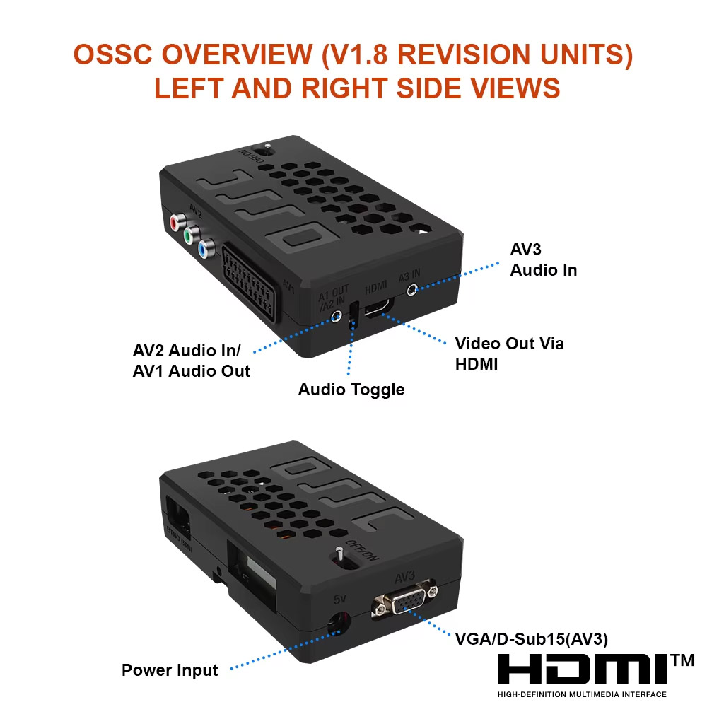 OSSC 업스케일러 HDMI ™   레트로 게임 콘솔용 - Retro Gaming Hard Drive 리뷰 및 가격